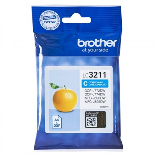Brother cartucho lc3211c cyan
