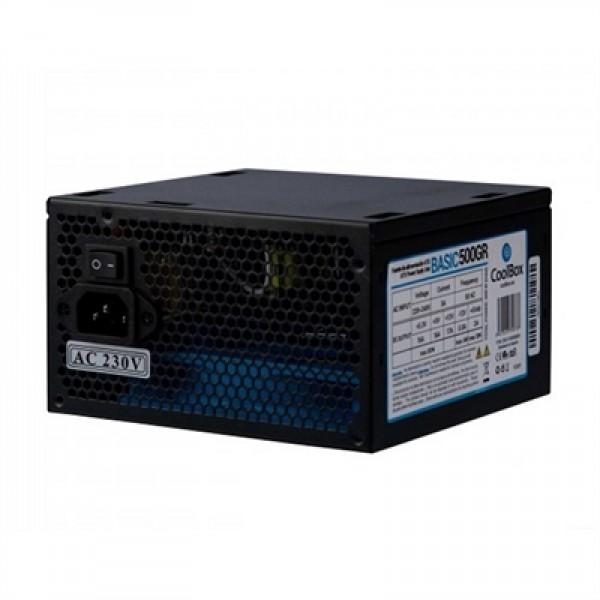 Coolbox fuente.alim 20+4 pin atx basic 500w