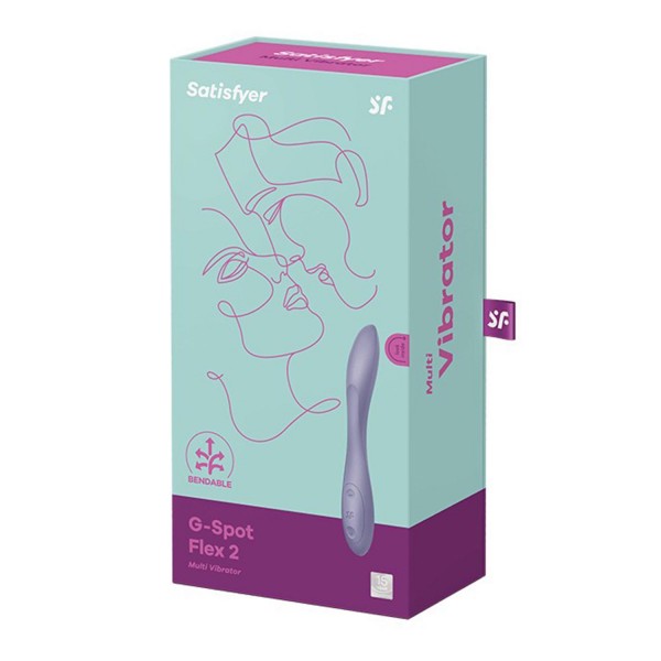 Satisfyer g-spot flex 2 multi-vibrador violeta oscuro 1un