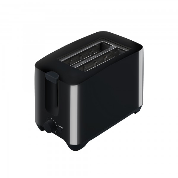Tostadora plastico 2pc. 750w. negra