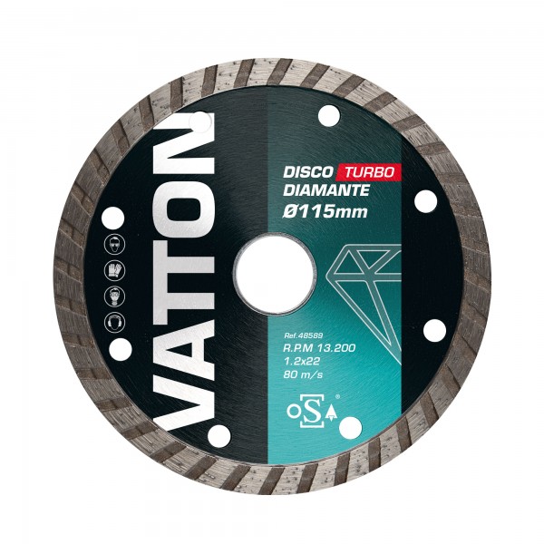 Disco osa diamante turbo 115mm.