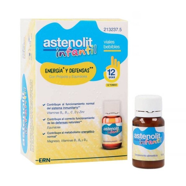 Astenolit Infantil 12 Viales 10 ml