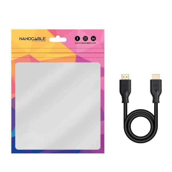 Nanocable cable hdmi v2.0 4k@60hz 18gbps ccs 10 m