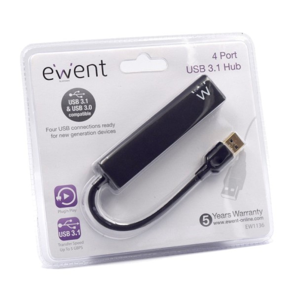 Ewent ew1136  hub 4 puertos usb 3.0