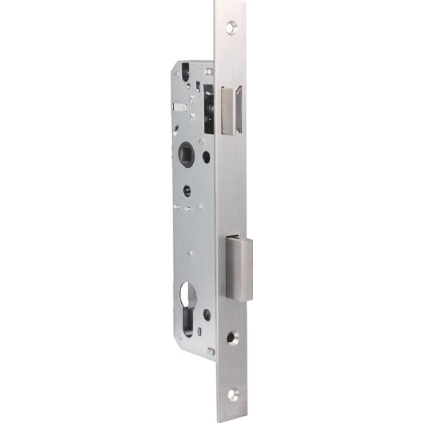 Cerradura p/metal. 25x85 cuad.niq.