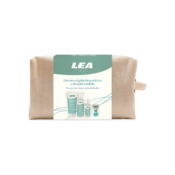 LEA set depilación 4 piezas + neceser